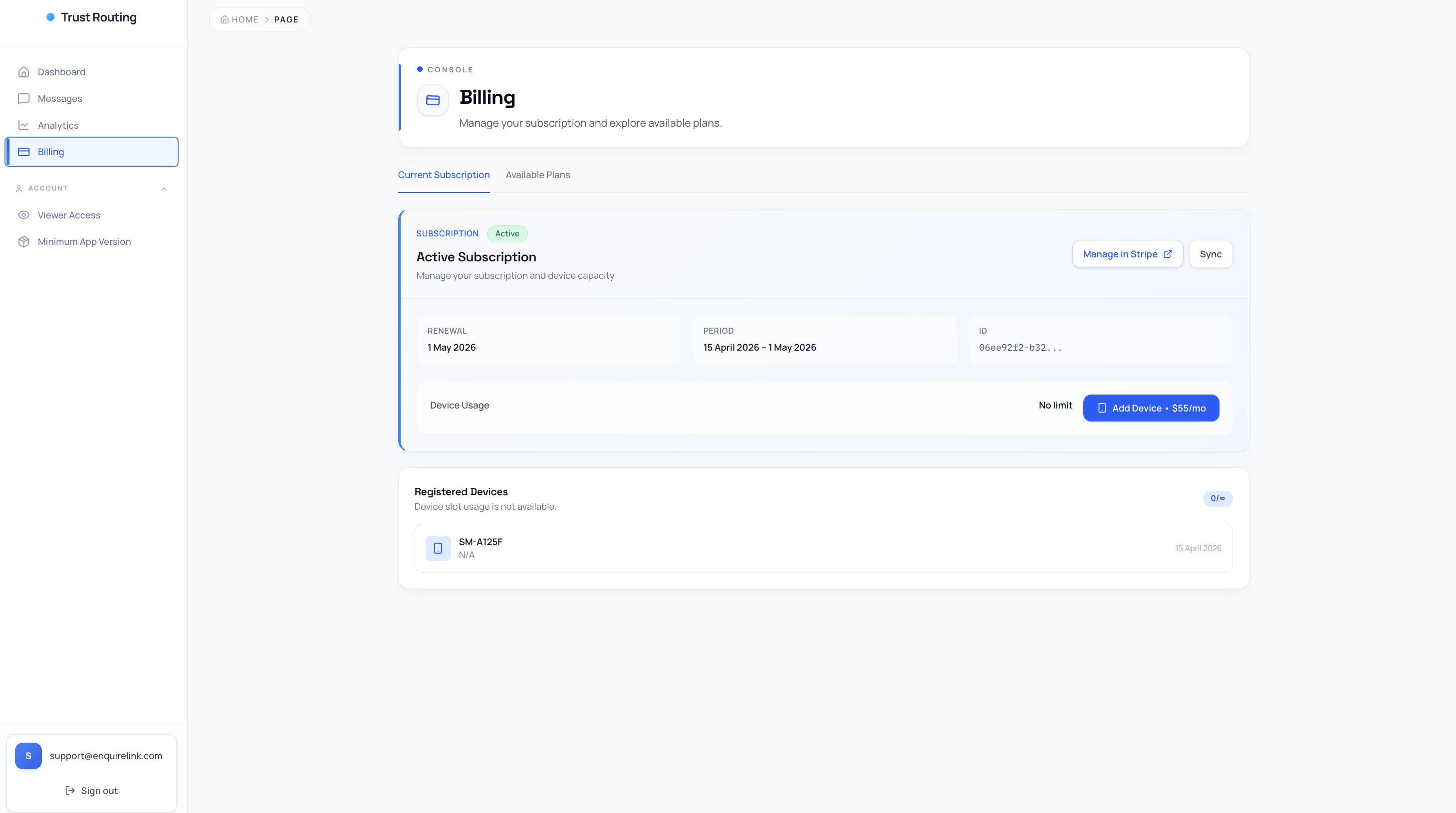Billing